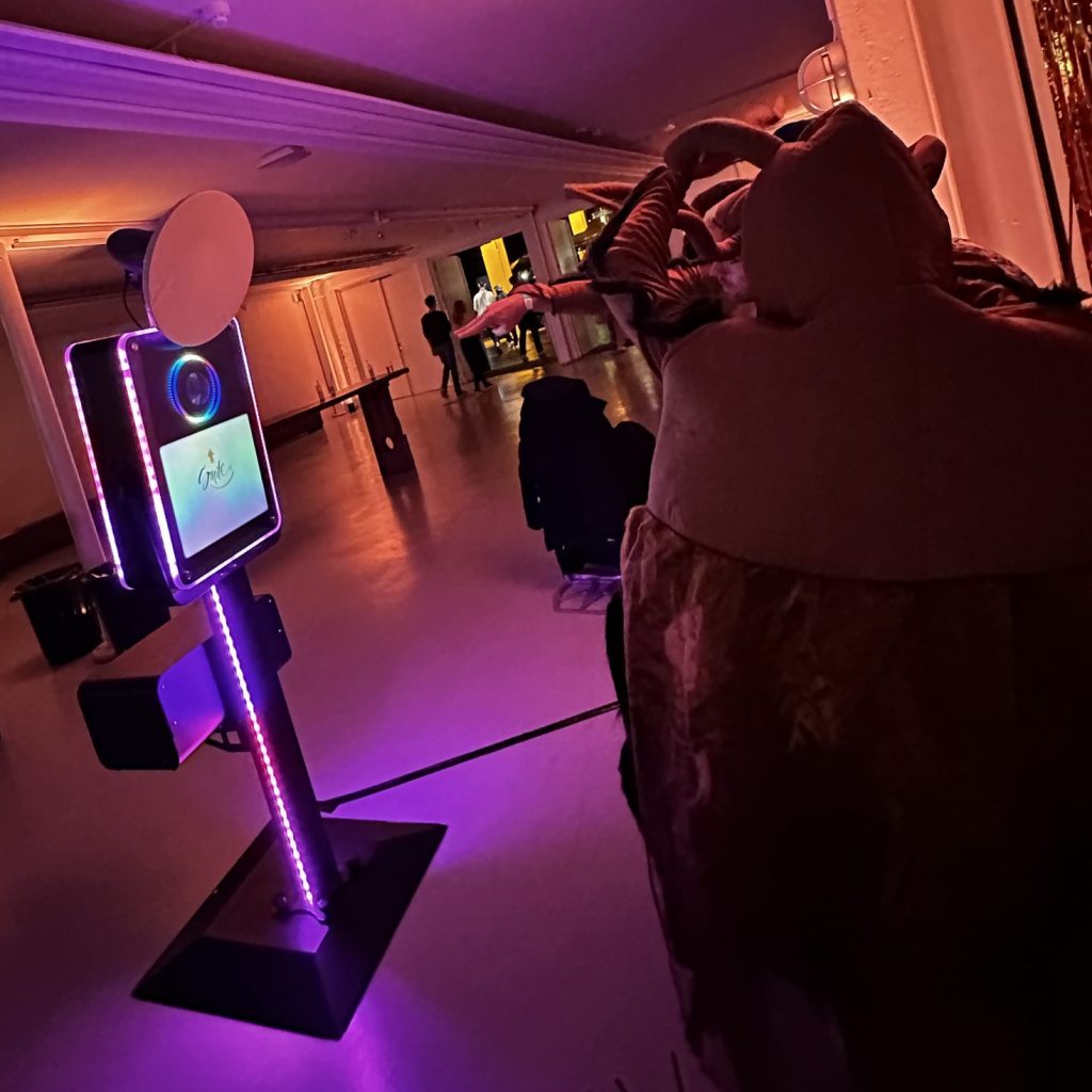 Led booth til julefrokost, best photo booth